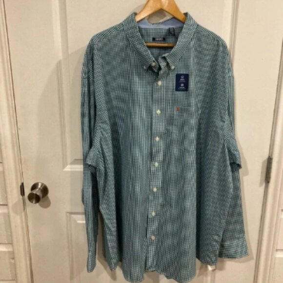 *NWT* IZOD Big And Tall Button Down Shirts Mens 4XL‎ Long Sleeve *2 SHIRTS* - Picture 1 of 16